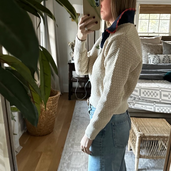 Cream Sweater with Embroidered Details - Picture 3 of 8